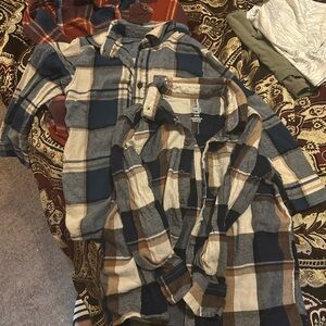 3 Plaid Flannel Shirts for boys